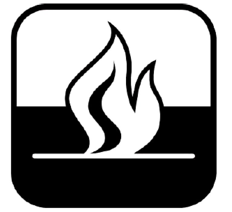 symbol označující reakci na hoření